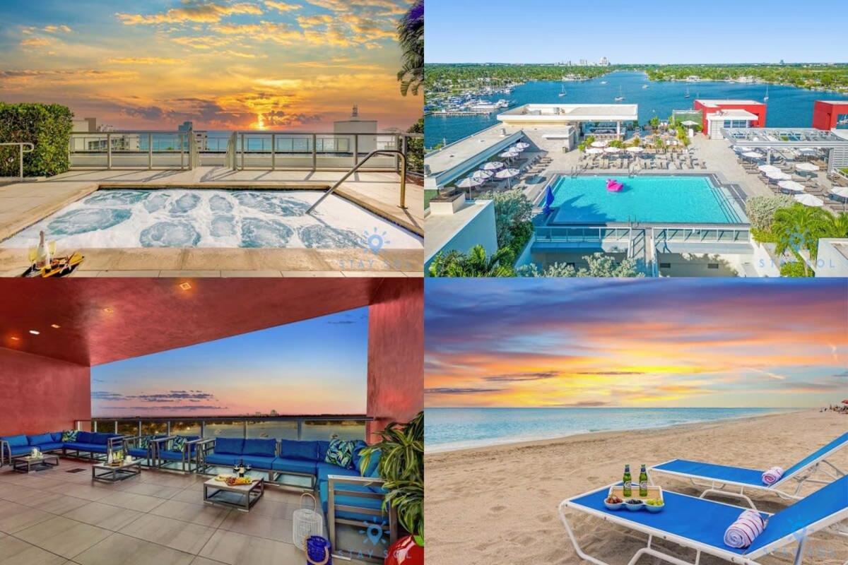 Lx Oasis Beachfront-Rt Infinity Pool Hollywood Exterior foto